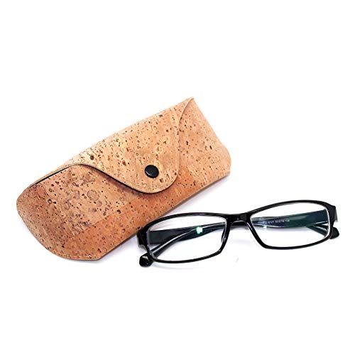 Image of boshiho Natural Cork Sunglasses Case Eyeglass Holder Box Vegan Gift