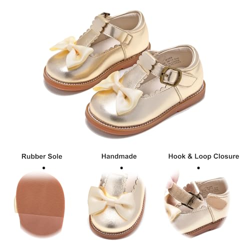 Image of Felix & Flora Toddler Little Girl Mary Jane Dress Shoes - Ballet Flats for Girl Party School Shoes