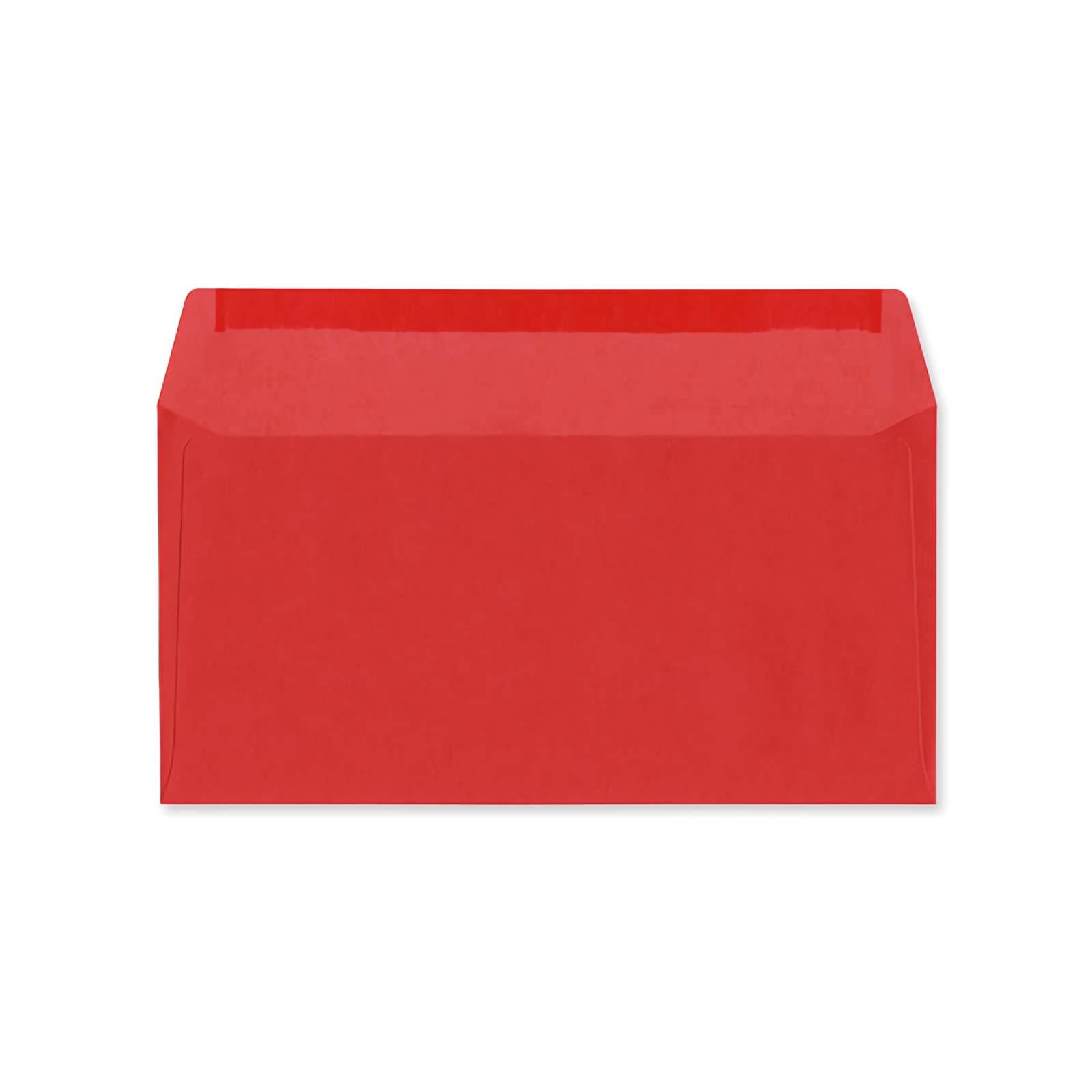 Amazon | 洋0封筒 レッド 85g 【100枚】 洋長3 長3横 カラー カラー