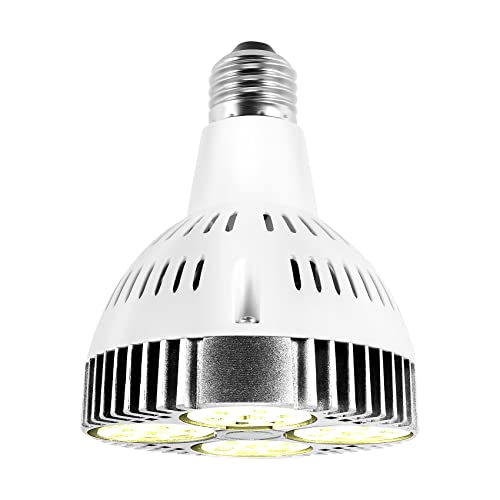 Tsadeer E27 Plant Lamp Light Bulb 35W LED Plant Grow Light Full Spectrum Warm White Light for Indoor Garden Greenhouse