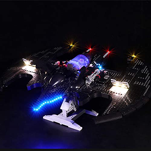 KCGNBQING LED-Beleuchtungsset für Lego Batwing, kompatibel mit Lego 76161. Bausteinmodell Puzzle-Baugruppe (Color… – Bild 8