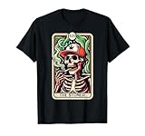 Tarot Card The Stoner Weed Lover Skeleton Cannabis 420 T-Shirt