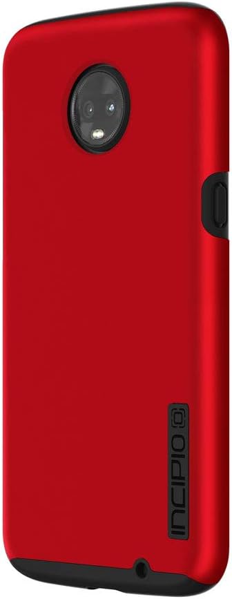 Incipio DualPro MT-454-RBK Case for Motorola Moto Z3 Play - Certified Case (Red/Black) [Extremely Robust I Shock Absorbing I Soft-Touch Coating I Hybrid]