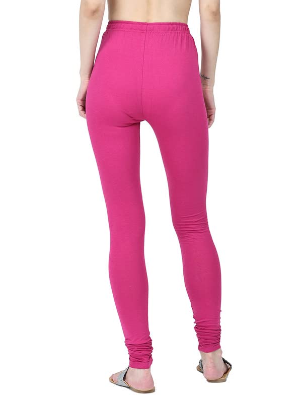 Image of Robinbosky Cotton Churidhar Leggings for Women - Stylish, Stretchable & Flattering Fit for All-Day Comfort