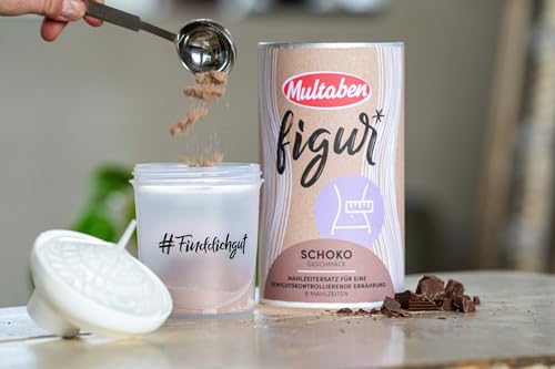 Multaben Diät Shake – proteinreicher Abnehm Shake für eine Eiweiß Diät – Schoko-Geschmack mit Vitaminen und Mineralstoffen – sättigender Diät Drink als hochwertiger Nahrungsersatz - 3 x 440g