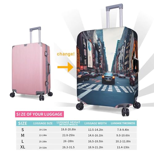 Housse de protection valise lavable et extensible motif New York - 5