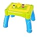 AJH 2-in-1 Activity Table con Board Edition Block Tavolo da Gioco Multi-Funzionale Learning Building Table Tavolo da Gioco Tre-in-One Learning Drawing Tavolo Boy Girl Toy