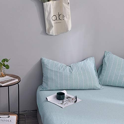 Vista 3 de Household - Juego de sábanas bajeras de 3 piezas de 100 % algodón de punto de jersey, peso ligero, súper suave, extremadamente duradero