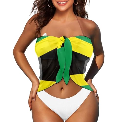 JEOCODY Womens Swimwear Chiffon Cover Up Beach Sarong Pareo Bikini Swimsuit Wrap2