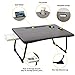 Amaredom Laptop Bed Desk Tray Bed Table, Foldable Portable Lap Desk with Storage Drawer and Cup Holder for Eating Breakfast on Bed/Couch/Sofa-Black