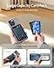 iWALK Stronger Magnetic Wallet, Upgraded for MagSafe Wallet, RFID Blocking, 5 Card Holder with Adjustable Stand, Slim Leather Phone Wallets for iPhone 16/15/14/13/12 Series, iPhone Wallets Navy Blue