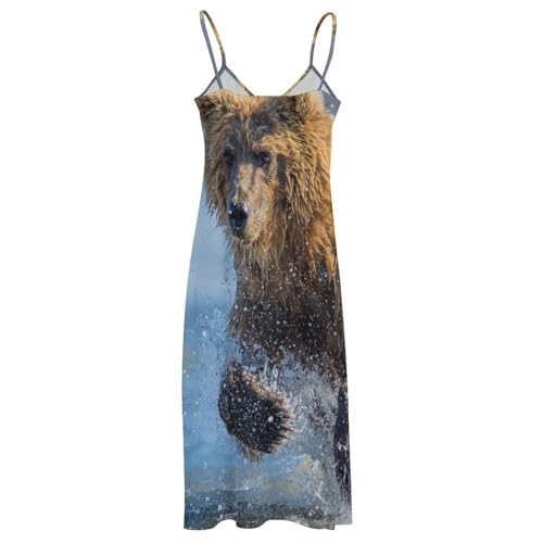 Robe longue d'été sans manches pour femme - Maxi col V décontractée