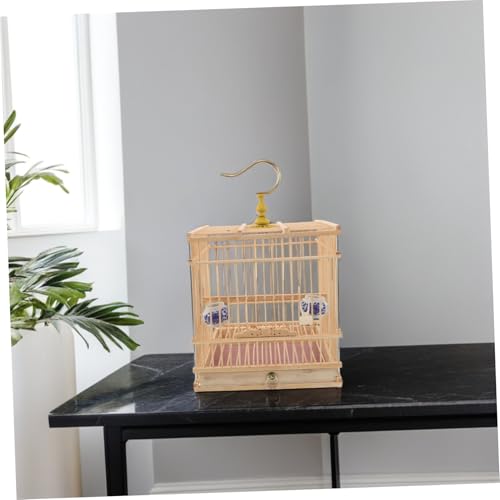 Cage à oiseaux carbonisé rectangulaire VICASKY avec plateau amovible - 8