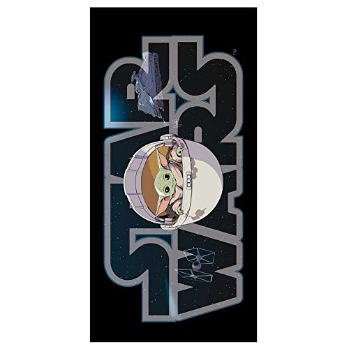Jerry Fabrics Star Wars Mandalorian Serviette 100 % coton