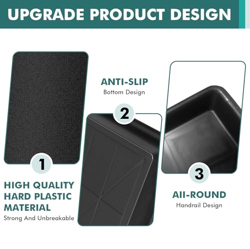 extra große Auto-Ölauffangwanne, 90 x 60 x 4 cm, Ölauffangschale für unter dem Auto, Auffangwanne, Ölauffangwanne Große Ölauffangbehälter Kunststoffwanne Plastikwanne Mehrzweckwanne (3, 90*60*4cm)