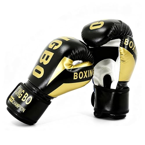 Hwtcjx Gants de Boxe Enfants, Gants d'entraînement de Boxe pour Enfants, 6OZ Gant de Combat de Boxe Réglables pour MMA Muay Thai Kickboxing Sparring Âgés 3-12 Ans