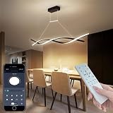 LED シーリングライト 6畳 8畳 10畳 おしゃれ 北欧 天井照明器具 無段階連続調光・調色 引っ掛対応 タイミング機能 照明器具 高さ調節可能 アンティーク 北欧 アートランプ和室照明レストラン/寝室/ベランダ/書斎/リビング PSE認証済み 日本語説明書付 (S:直径80CM, ブラック枠)