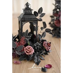 Ling's Moment 6Pack 2ft Artificial Flowers Garland Black & Burgundy Lantern Flower Centerpieces Wedding Aisle Decor Chair Flowers Arch Floral for Signs DIY Table Wall Window Cake Decoration Lings Moment 6Pack 2ft Artificial Flowers Garland Black Burgundy Lantern Flower Centerpieces Wedding Aisle Decor Chair Flowers Arch Floral for Signs DIY Table Wall Window Cake Decoration