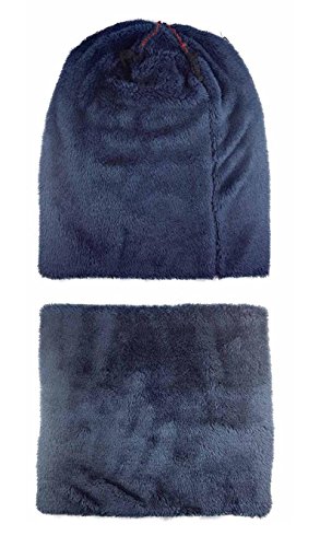 image for HINDAWI Winter Hats Scarf for Boys Girls (5-14 Years) Warm Snow Knit B