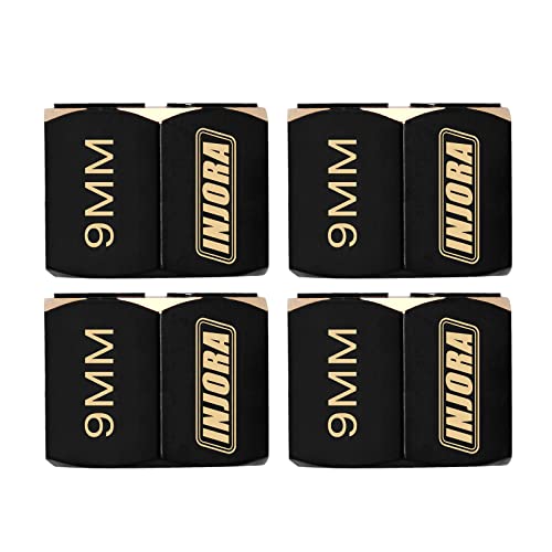 image for INJORA Wheel Hex Hub Black Coating Brass Wheel Adapter for Axial SCX10