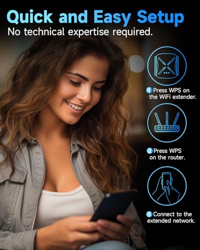 2025 WiFi Extender Signal Booster, New Gen Wi-Fi 6 Repeater, Covers Up to 12,000 sq.ft Range, Dual-Band Internet Booster with Gigabit Ethernet Port, Easy Setup, EasyMesh Compatible (CF-XR182S) - Image 4