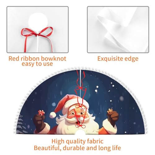 Jupe de sapin de Noël 121 cm de qualité supérieure pour décoration - 5