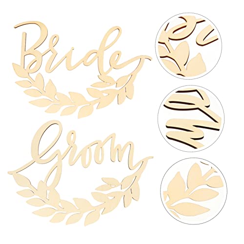 Pendentifs en bois dossier de chaise mariage et célébration - 2