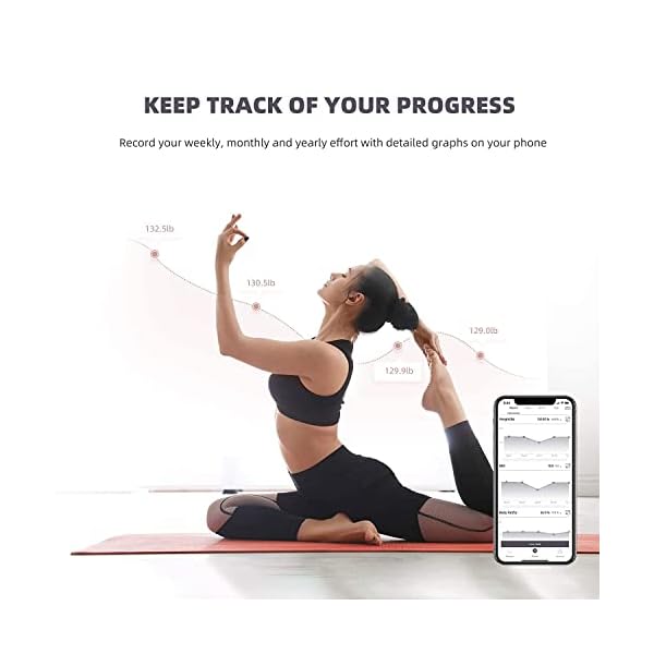 Body Fat Scale, Posture Extra Large Display Digital Bathroom Wireless Weight Scale Composition Analyzer with Heart Rate… - Image 5