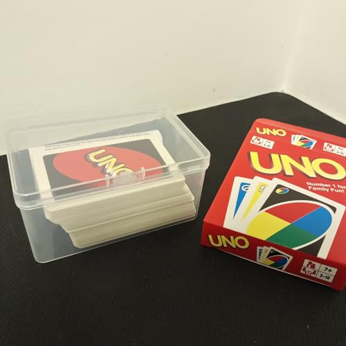 2 peças de caixa de armazenamento de cartão de plástico transparente, caixas de cartão de plástico,