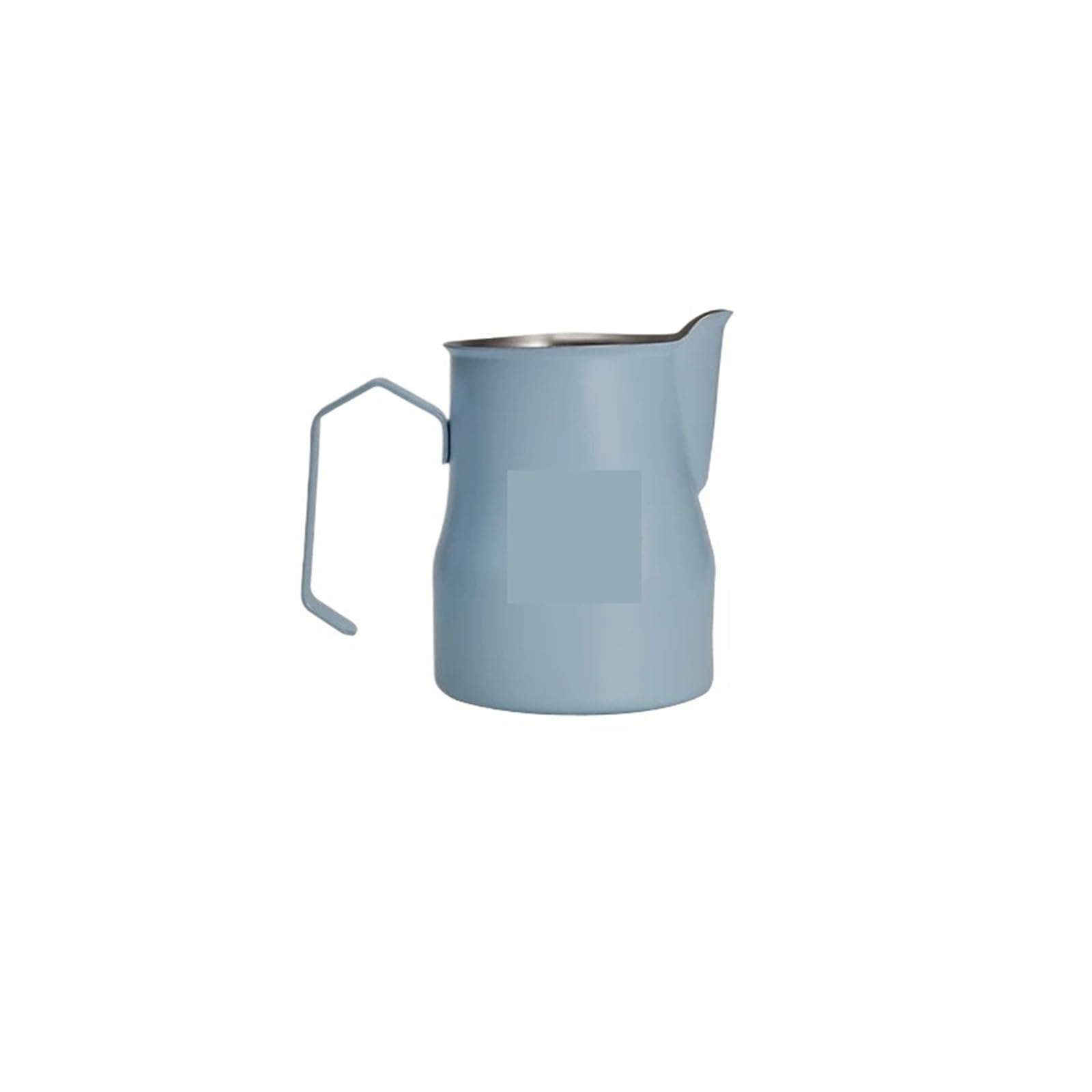 Jarra de leche 350/450ml, accesorios for café, jarra espuma expreso profesional Barista, Compatible con Latte Art(Light Blue 450ml)