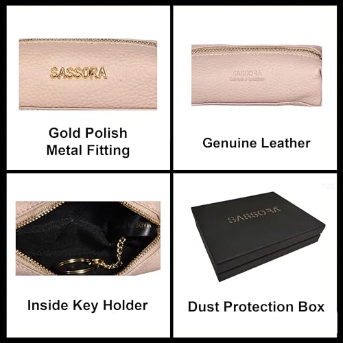 Image of Sassora Premium Leather Key Pouch For Car & Other Keys
