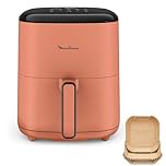 Moulinex Easy Fry POP TERRACOTTA 5L, air fryer, Jusqu'à 6 personnes, 10 Programmes intuitifs, Ecran tactile digital, Gain de temps et d'énergie, EZ245TF0