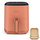 Moulinex Easy Fry POP TERRACOTTA 5L, air fryer, Jusqu'à 6 personnes, 10 Programmes intuitifs, Ecran tactile digital, Gain de temps et d'énergie, EZ245TF0