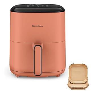 Moulinex Easy Fry POP TERRACOTTA 5L, air fryer, Jusqu'à 6 personnes, 10 Programmes intuitifs, Ecran tactile digital, Gain de temps et d'énergie, EZ245TF0
