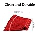 Esuphands 3-Pack Universal Heavy Duty Commercial Mop Head Wet Industrial Red Cotton Looped End String Head Refill for Floor Cleaning (Red)