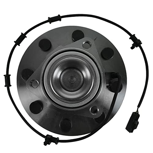 Image of TRQ 2 Piece Front Wheel Bearing & Hub Assembly Set Compatible with 2006-2008 Dodge Ram 1500, 2500, 3500