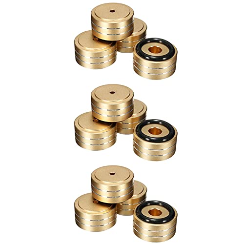 Pieds de platine vinyle HiFi or 40x20mm pour sublimer votre salon de musique