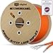 Produktbild HB-DIGITAL 250m CAT 7 Netzwerkkabel LAN Kabel Verlegekabel Ethernet Installationskabel 10 Gbit/s AWG23 S/FTP - GHMT Zertifiziert - reines Kupfer LSZH BauPVO Klasse Cca Datenkabel Duplex - Orange