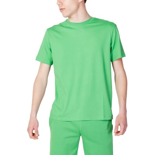 T-Shirt Paolo Basic Homme Suns vert flou XL haut de coupe droite classique