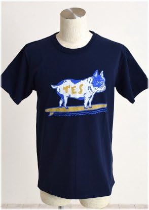 Amazon 1399 Rose Bud Couples ローズバッドカップルズ 半袖プリントtシャツ M Navy Tシャツ カットソー 通販