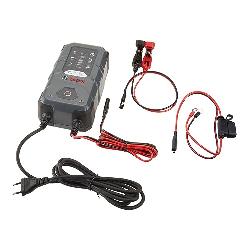 BOSCH 0 189 911 070 Ładowarka do akumulatorów | Z funkcją mocowania – Do akumulatorów ołowiowych 12/24 V, EFB, GEL, AGM