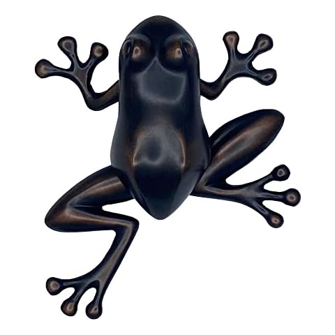 Handcrafted Tree Frog Door Knocker in Bronze Cover