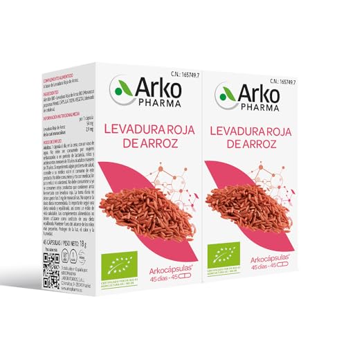Arkopharma Arkocápsulas Levadura Roja de Arroz, 90 Cápsulas