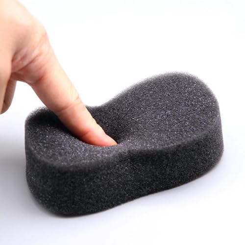 Image of 6 Pieces Hair Cutting Hair Cleaning Sponge Hair Brush Salon Cleaning Sponge Portable Hair Sponge Hair Salon Cleaning Sponge Brush for Cleaning Hair Cutting, Black