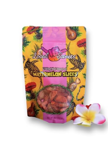Caramelos Local Sweets Li Hing Mui rebanadas de sandía 8 oz miniatura 1