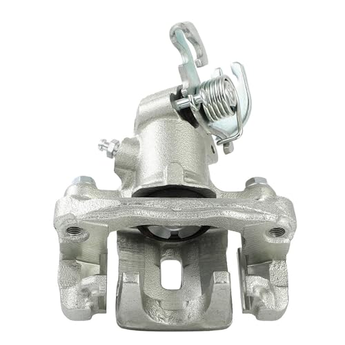 Image of Detroit Axle - Rear Left Brake Caliper for Hyundai Elantra Tiburon Kia Spectra Spectra5, Driver Side Disc Brake Caliper with Bracket Replacement