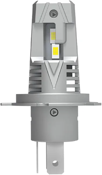 DAYWALKER H4 LED Motorcycle Light Bulb Hi/Lo Beam 9003 Bulb 6000 Lumens White 6000k CSP Chips H4 Bulb 1:1 Design（Pack of 1