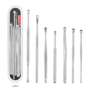 Mfacl 7 stks/set Oorreiniger Oor Wax Removal Ear Picker Steel Earpick Wax Pick Cleaner Oorlepel Schoonmaker Oor Tool Oor…