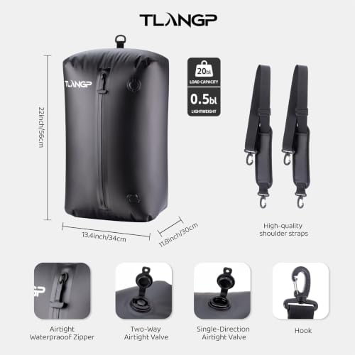 TLANGP Travel Vacuum Bags, with Pump, Suitable for Carry-On Luggage and Backpacks, Compression Bags for Home Storage, Clothing Vacuum Sealing Storage Cubes (2pcs + Pump) - image 2