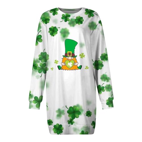 Robe décontractée à manches longues pour fêter la Saint-Patrick en terrasse